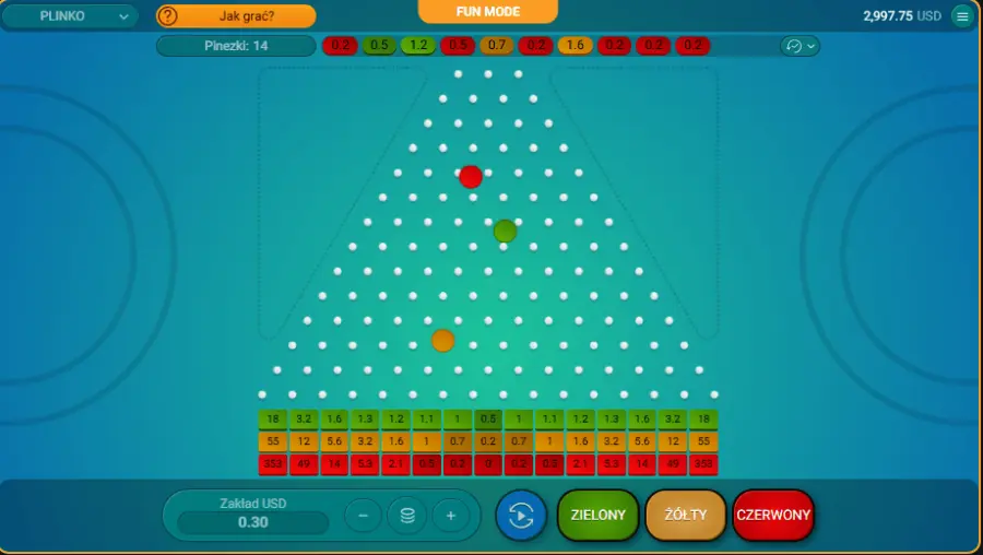 Plinko game